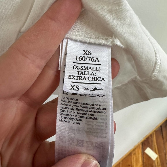 AllSaints Oversized Boxy Fit Cotton Short Sleeve T-Shirt Tee Size XS - Picture 5 of 5